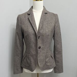 Vintage Banana Republic Tan Herringbone Blazer